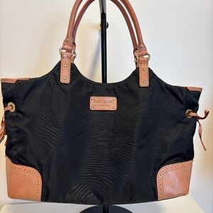 kate spade nylon & leather purse/tote